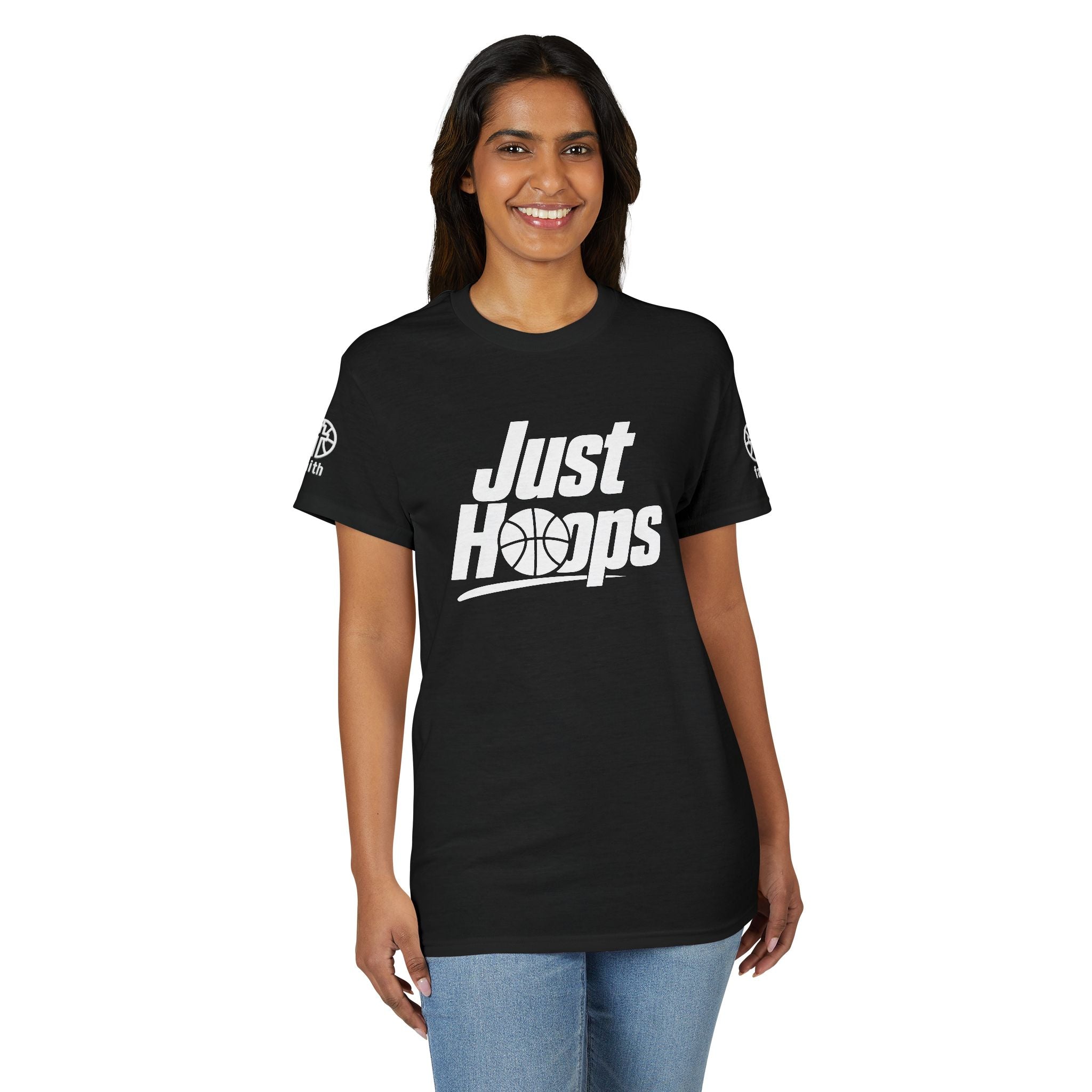 Just Hoops Basketball T-Shirt - Faith on Sleeve.