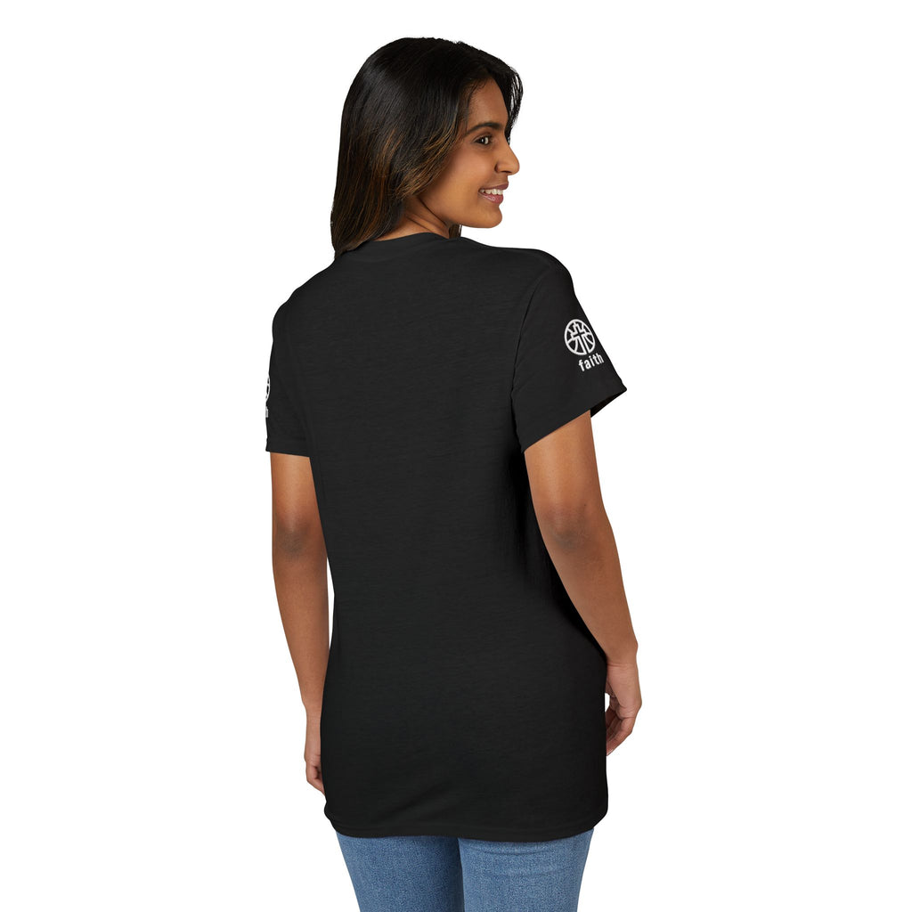 Just Hoops Basketball T-Shirt - Faith on Sleeve.