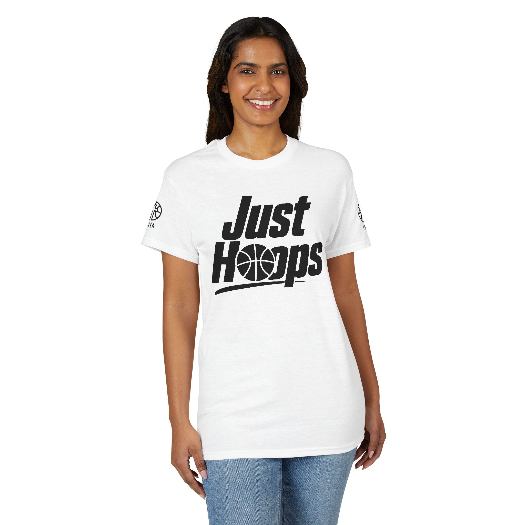 Just Hoops Basketball T-Shirt - Faith on Sleeve.