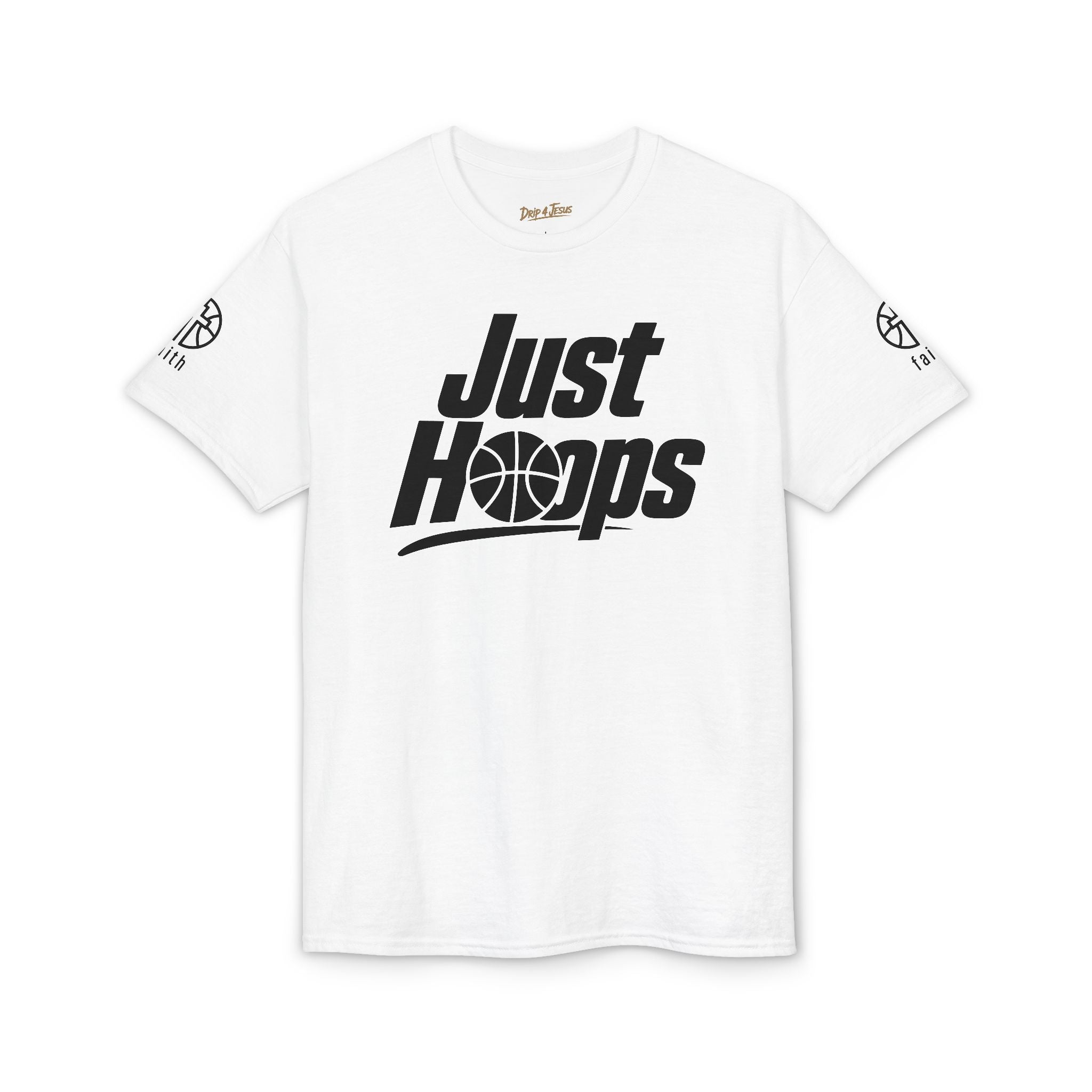 Just Hoops Basketball T-Shirt - Faith on Sleeve.