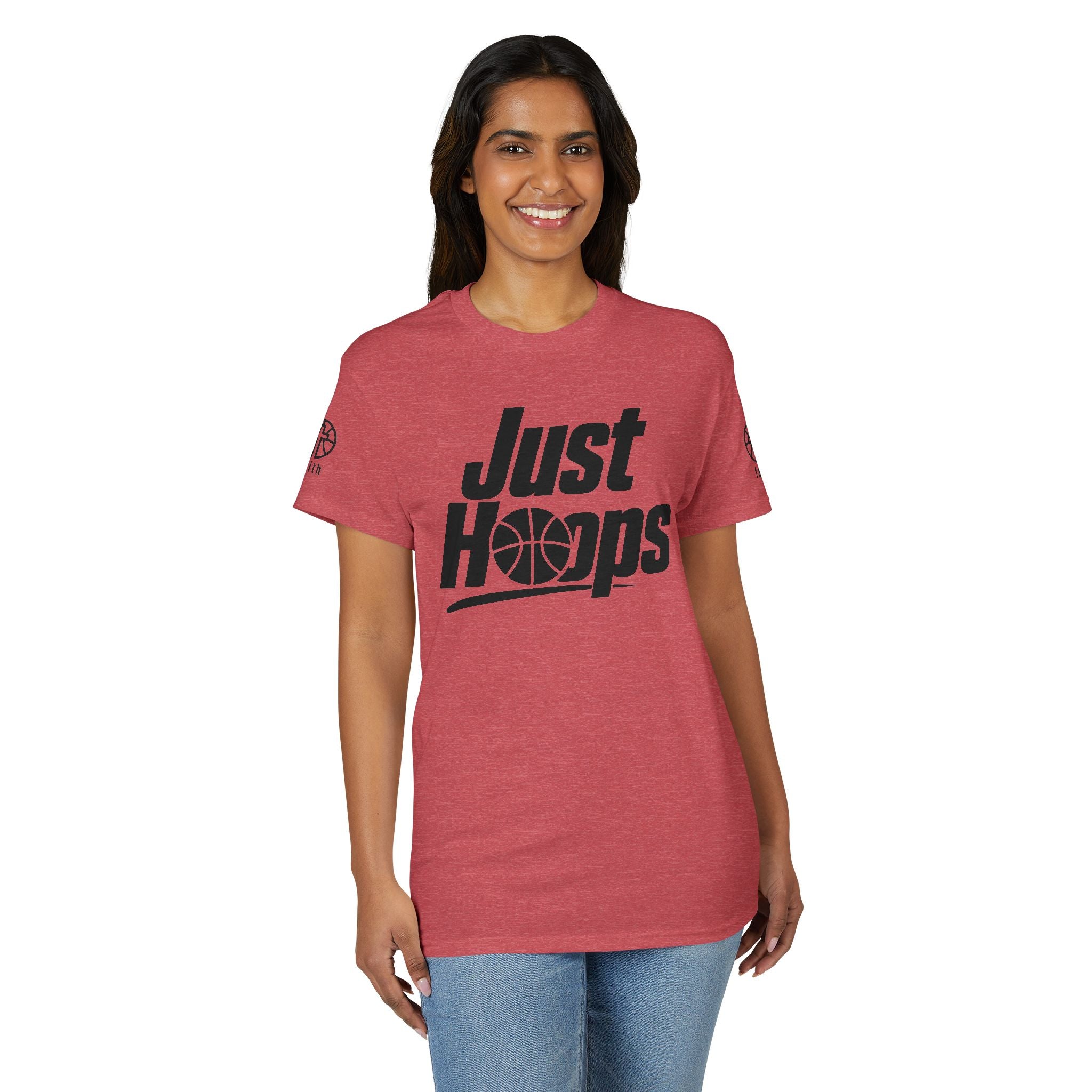 Just Hoops Basketball T-Shirt - Faith on Sleeve.