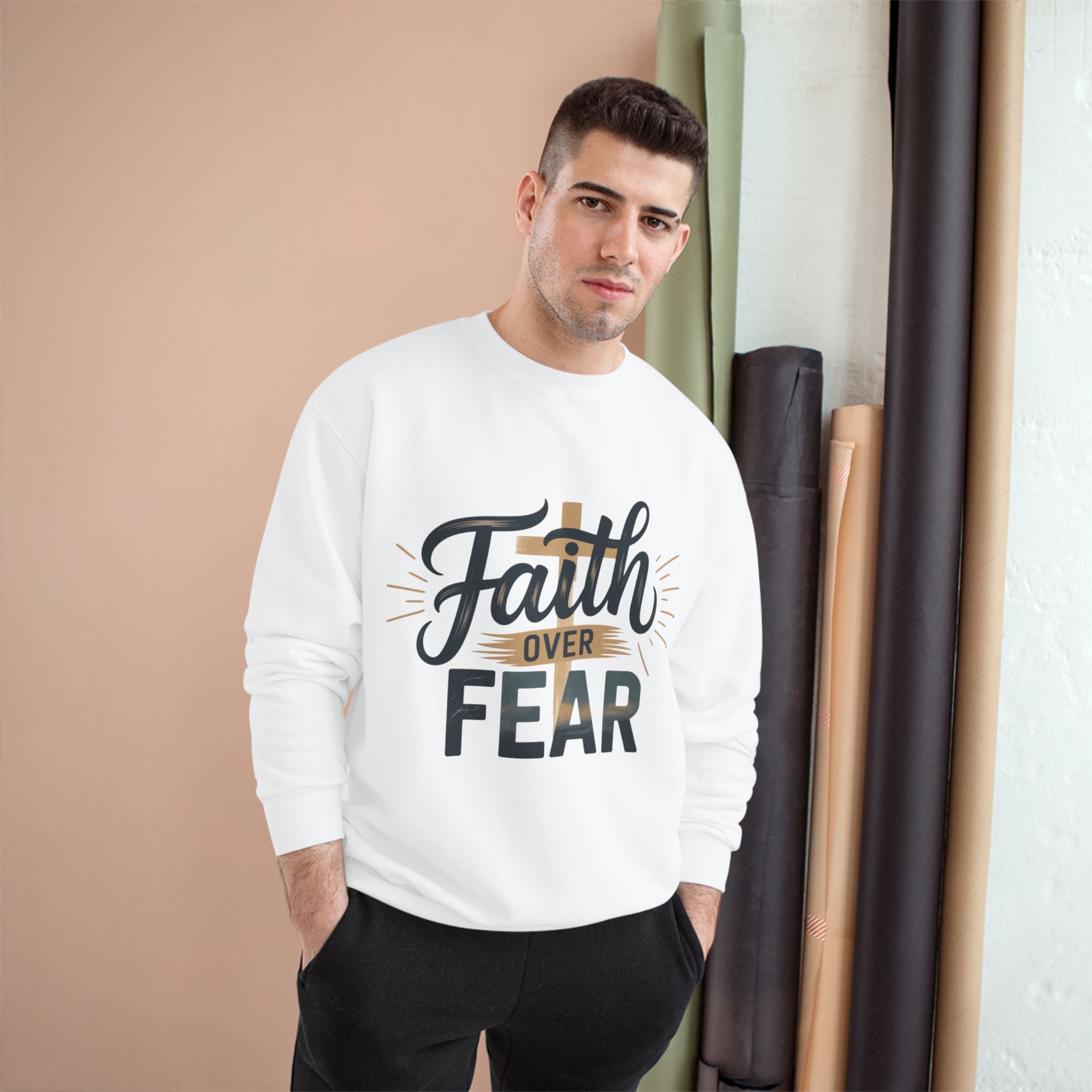 Faith Over Fear Champion Sweatshirt