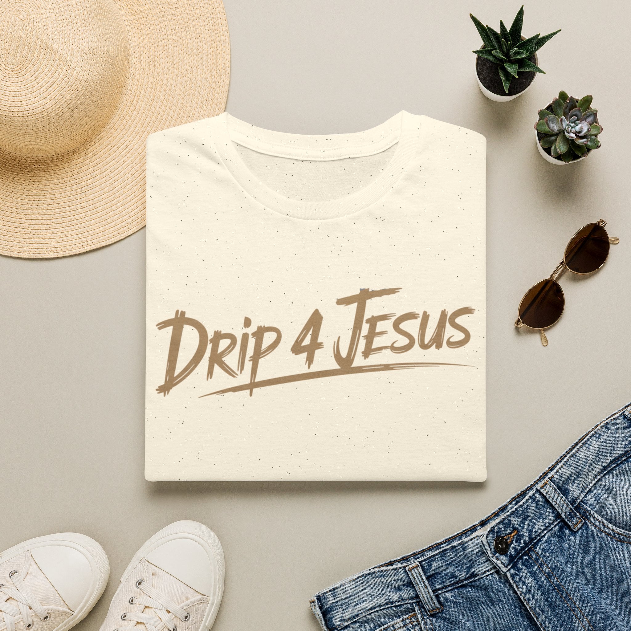 Drip 4 Jesus T-shirt - Simple Cross