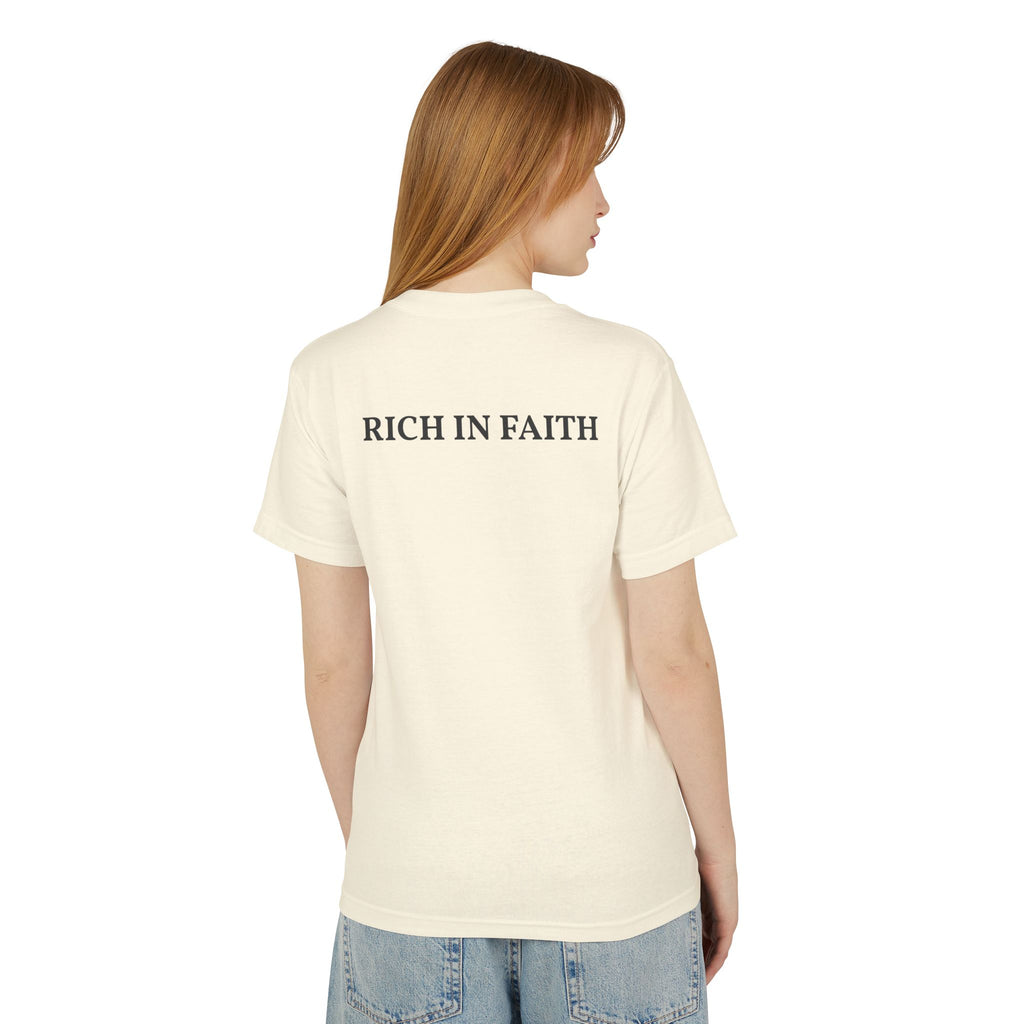 Future Millionaire Tee — "Rich in Faith"