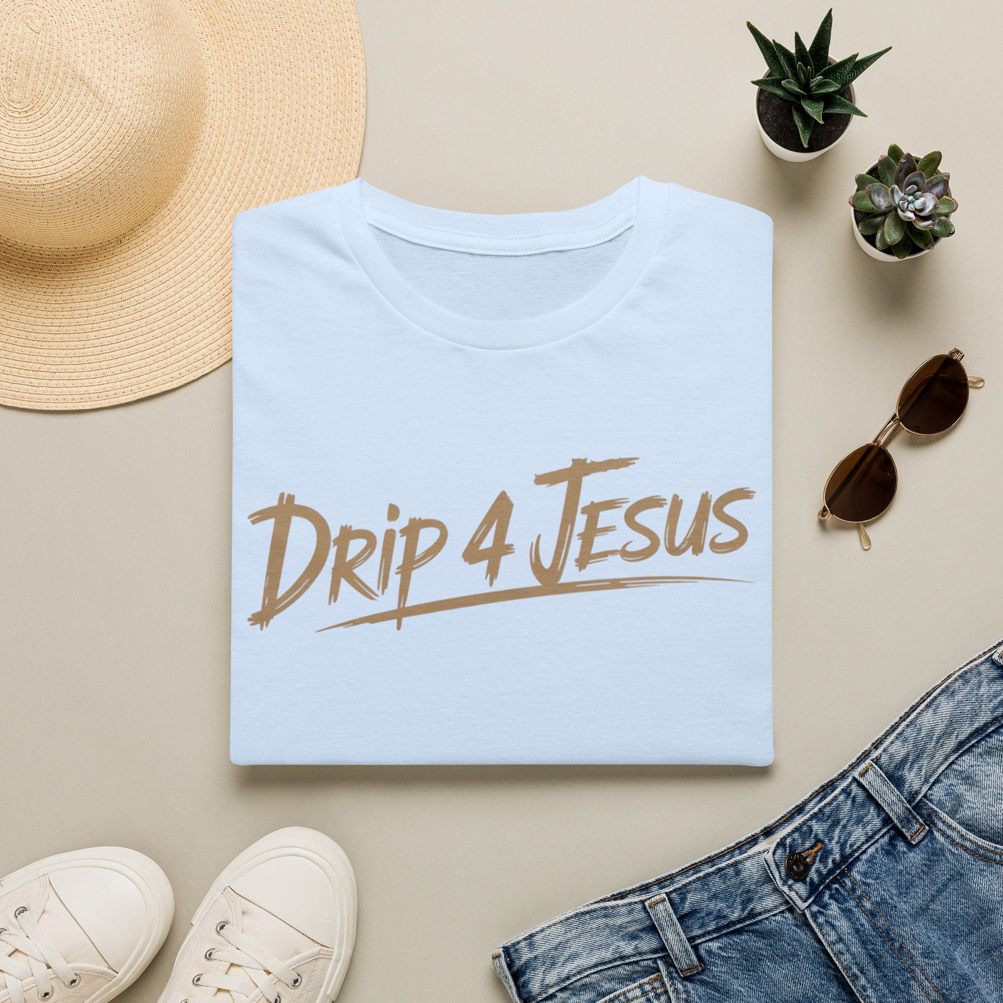 Drip 4 Jesus T-shirt - Simple Cross