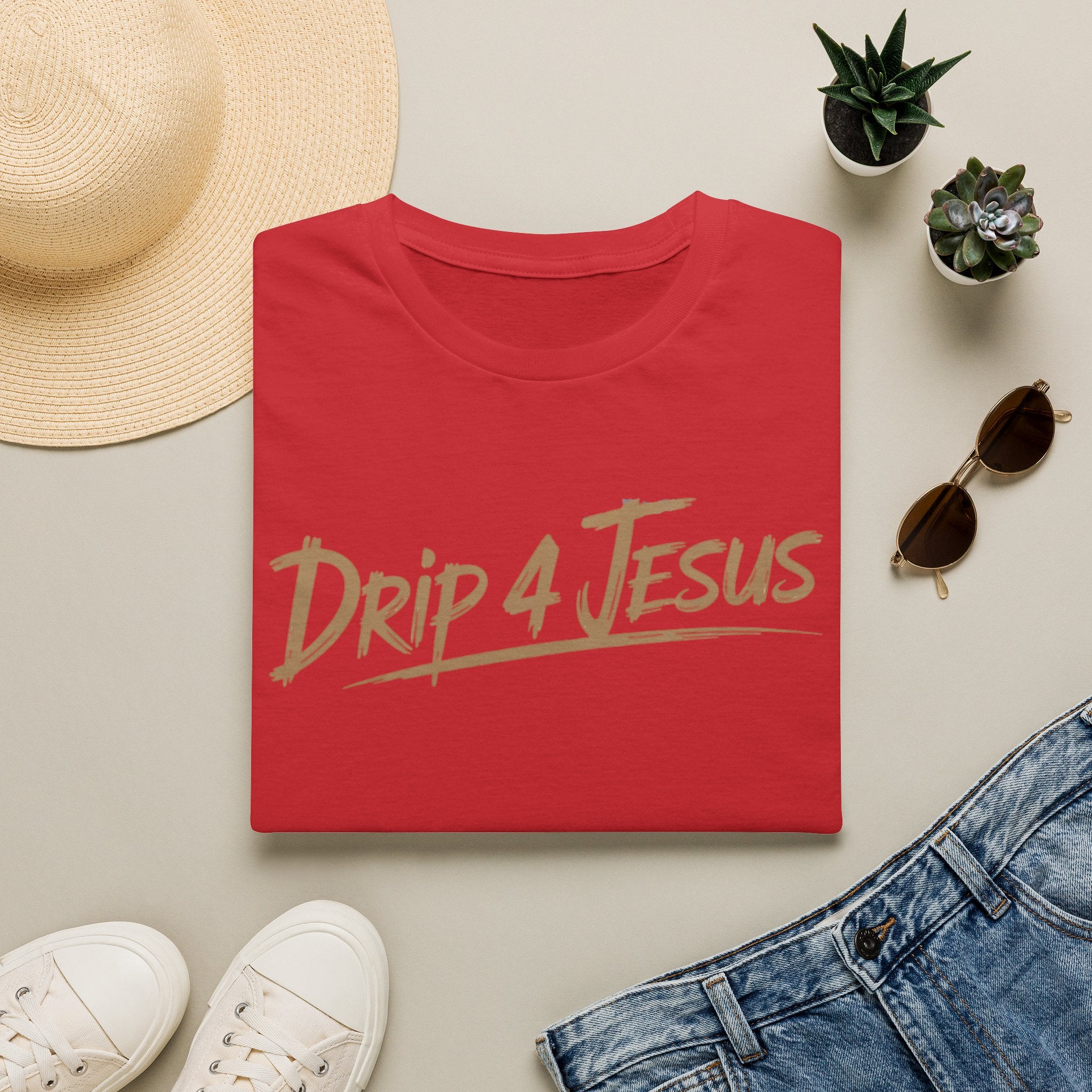 Drip 4 Jesus T-shirt - Simple Cross